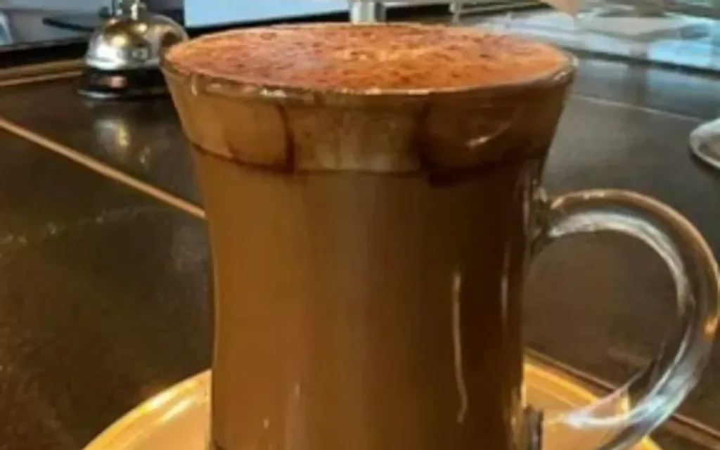Cappuccino with steamed milk foam at Z Infinity Cafe in Calgary SE, AB